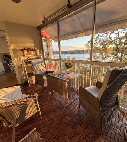 Balkong eller utsiktsbild