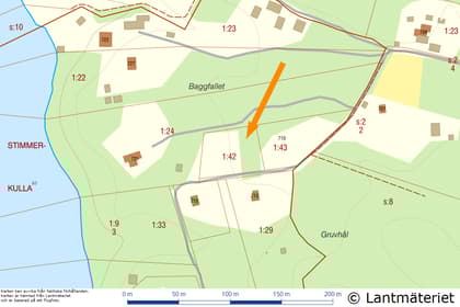 Illustrerad karta över fastigheten eller området