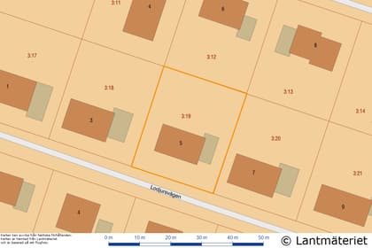 Illustrerad karta över fastigheten eller området