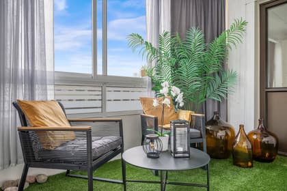 Balkong eller utsiktsbild