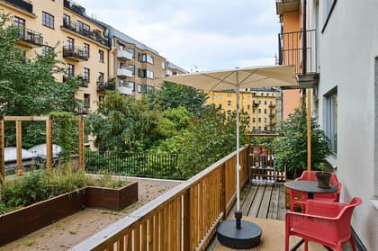 Balkong eller utsiktsbild