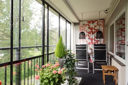 Balkong eller utsiktsbild