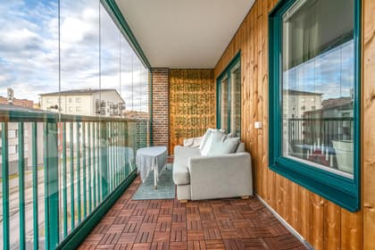 Balkong eller utsiktsbild