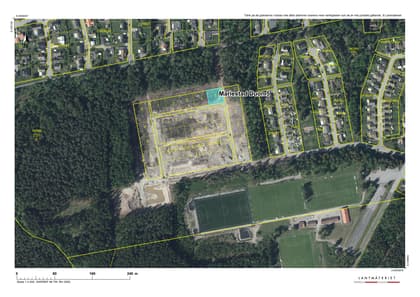 Illustrerad karta över fastigheten eller området