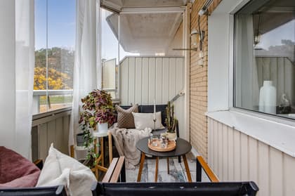 Balkong eller utsiktsbild