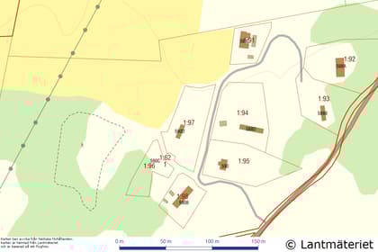 Illustrerad karta över fastigheten eller området