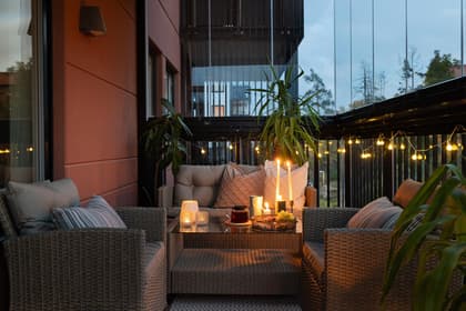 Balkong eller utsiktsbild