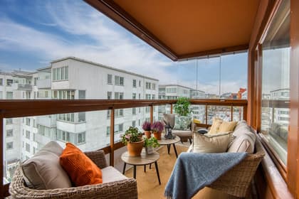 Balkong eller utsiktsbild