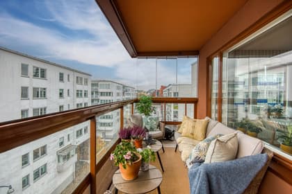 Balkong eller utsiktsbild