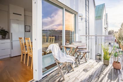 Balkong eller utsiktsbild