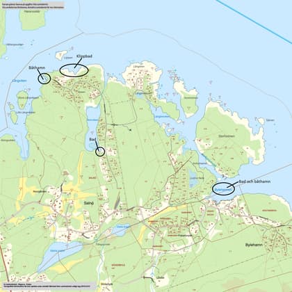 Illustrerad karta över fastigheten eller området