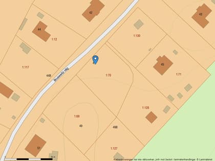 Illustrerad karta över fastigheten eller området