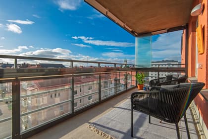 Balkong eller utsiktsbild