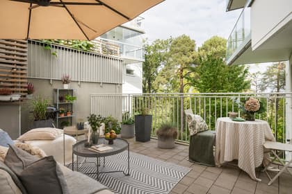 Balkong eller utsiktsbild