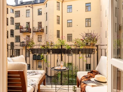 Balkong eller utsiktsbild