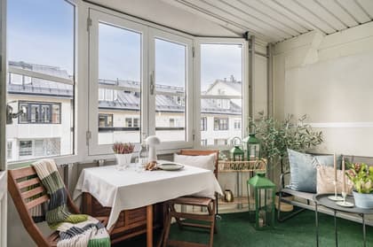 Balkong eller utsiktsbild