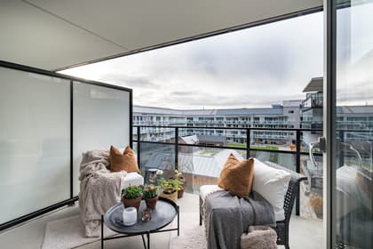 Balkong eller utsiktsbild