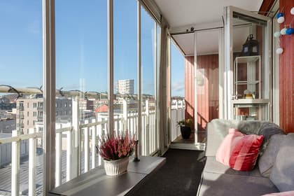 Balkong eller utsiktsbild