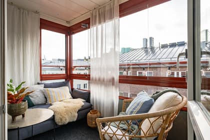 Balkong eller utsiktsbild