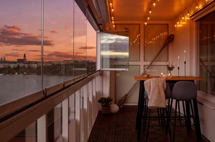 Balkong eller utsiktsbild