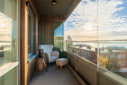 Balkong eller utsiktsbild