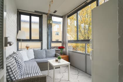 Balkong eller utsiktsbild