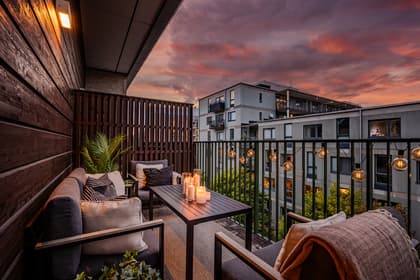 Balkong eller utsiktsbild