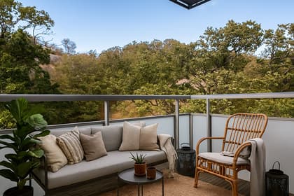 Balkong eller utsiktsbild