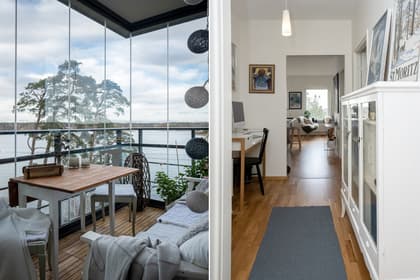 Balkong eller utsiktsbild