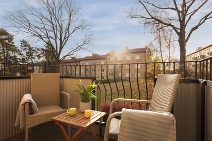 Balkong eller utsiktsbild