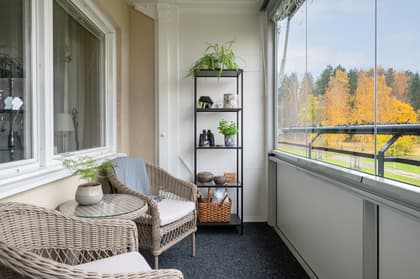 Balkong eller utsiktsbild