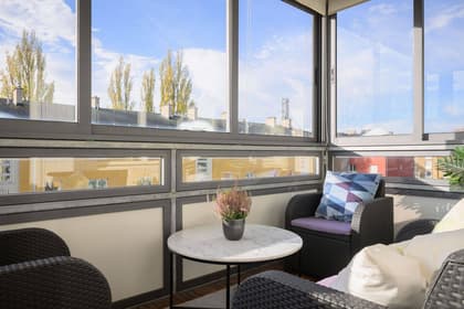 Balkong eller utsiktsbild