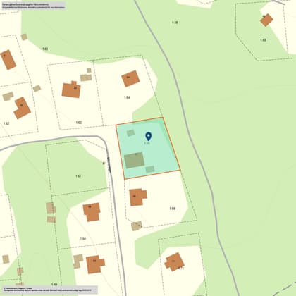 Illustrerad karta över fastigheten eller området