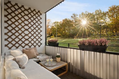 Balkong eller utsiktsbild