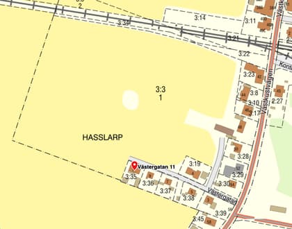 Illustrerad karta över fastigheten eller området