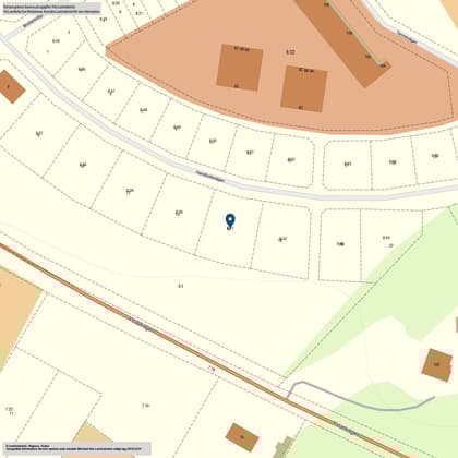 Illustrerad karta över fastigheten eller området