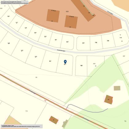 Illustrerad karta över fastigheten eller området