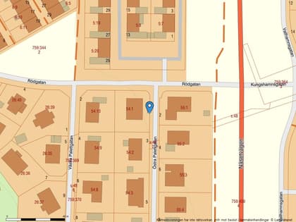 Illustrerad karta över fastigheten eller området