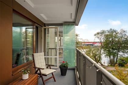 Balkong eller utsiktsbild