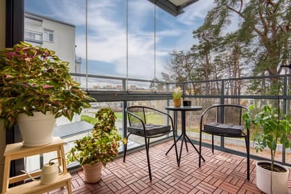 Balkong eller utsiktsbild