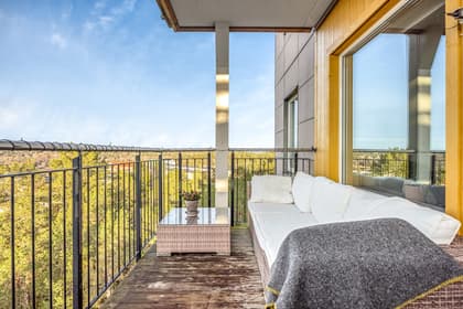 Balkong eller utsiktsbild