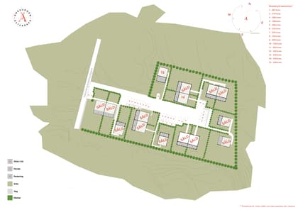 Illustrerad karta över fastigheten eller området