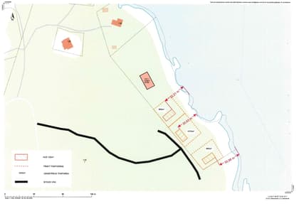 Illustrerad karta över fastigheten eller området