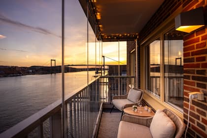 Balkong eller utsiktsbild