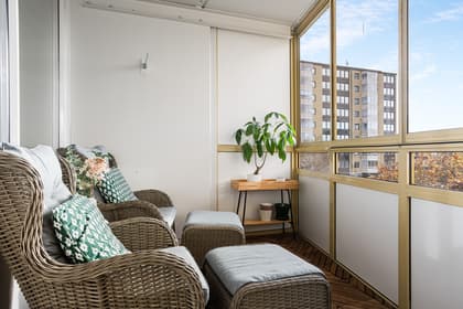 Balkong eller utsiktsbild