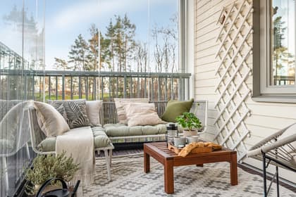 Balkong eller utsiktsbild