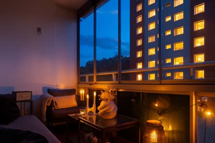 Balkong eller utsiktsbild