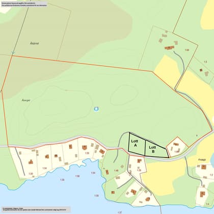 Illustrerad karta över fastigheten eller området