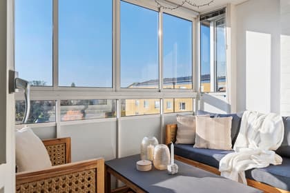 Balkong eller utsiktsbild