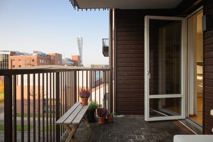 Balkong eller utsiktsbild